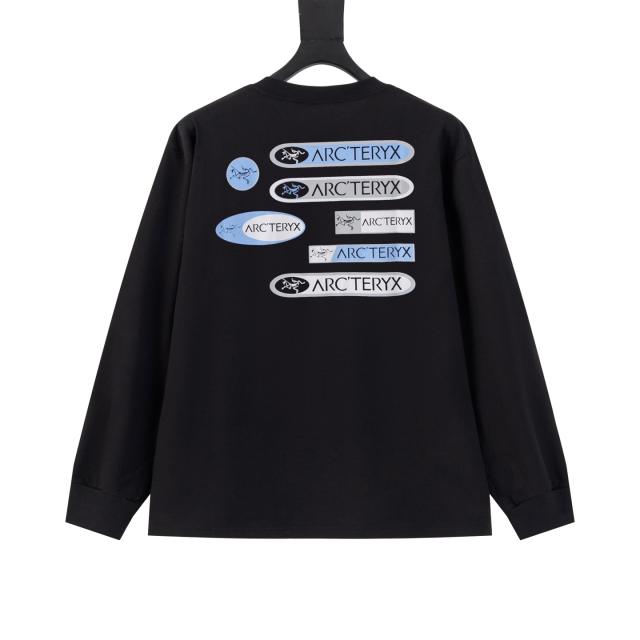 ARC Men Oversized Black Long Sleeve T Shirt