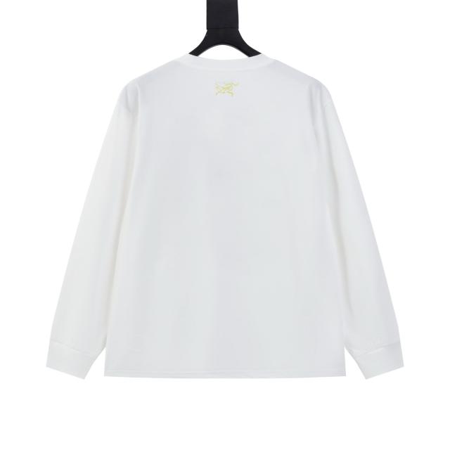 ARC Men Oversized White Long Sleeve T Shirt