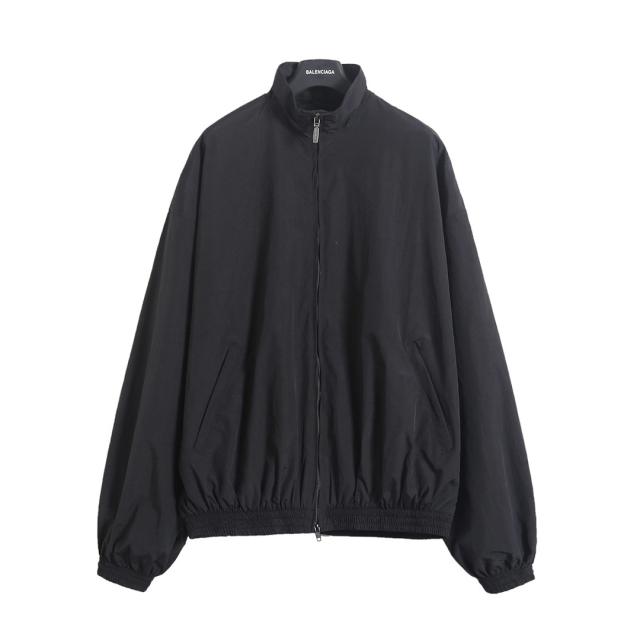 BLCG Back Gothic Flame Letter Print Jacket