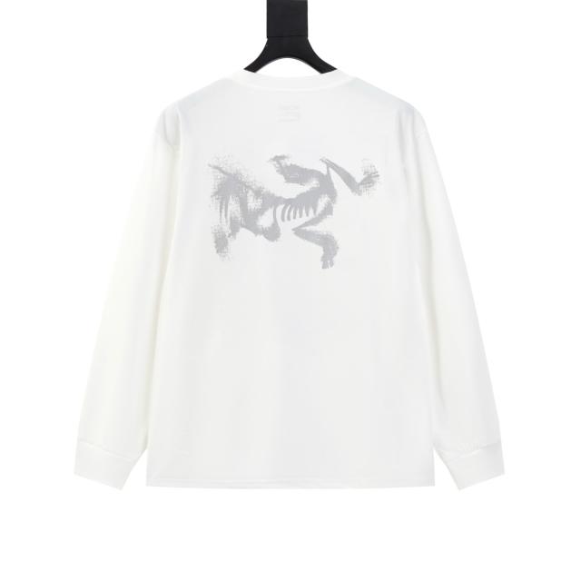 ARC Men Oversized White Long Sleeve T Shirt