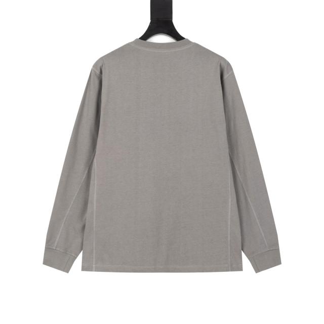 ARC Men Oversized Gray Long Sleeve T Shirt