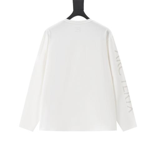 ARC Men Oversized White Long Sleeve T Shirt