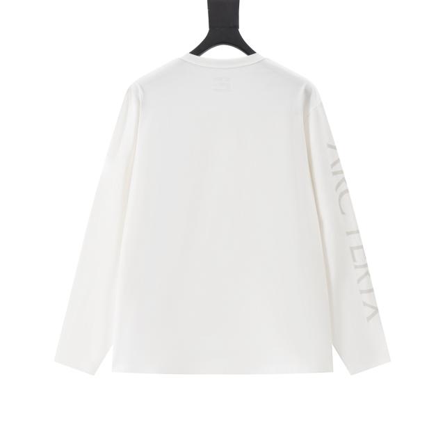 ARC Men Oversized White Long Sleeve T Shirt