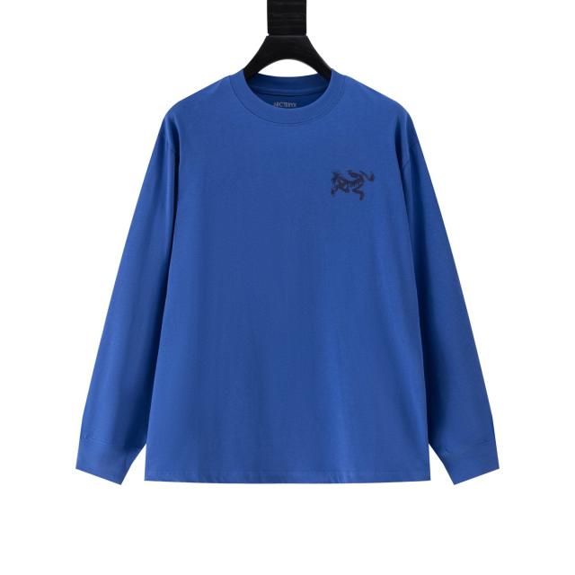 ARC Men Oversized Blue Long Sleeve T Shirt