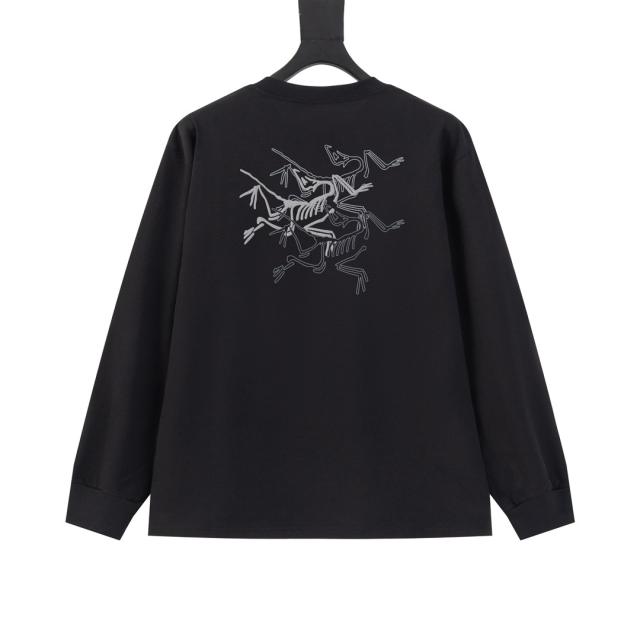 ARC Men Oversized Black Long Sleeve T Shirt