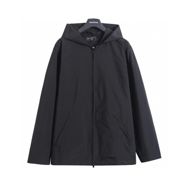 BLCG 26SS Back Logo Printed Hooded Windbreaker Jacket