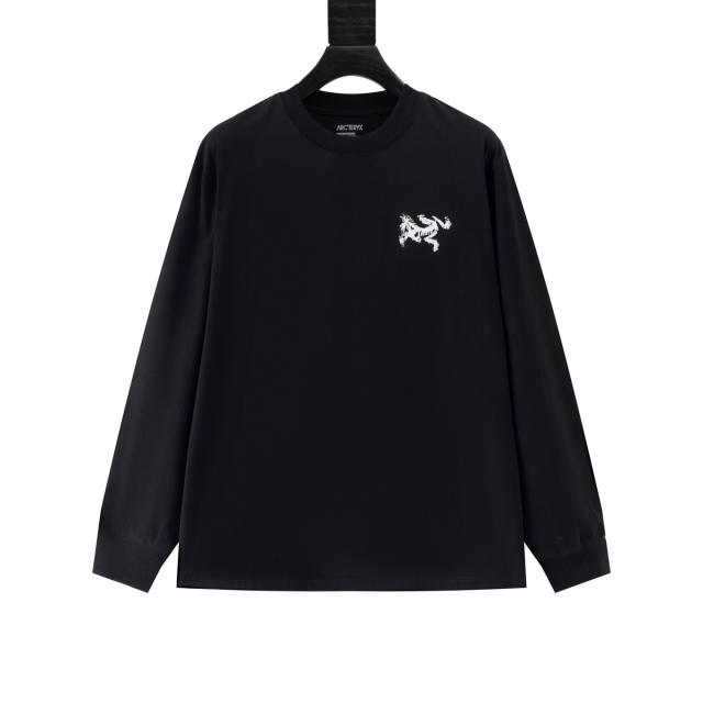 ARC Men Oversized Black Long Sleeve T Shirt