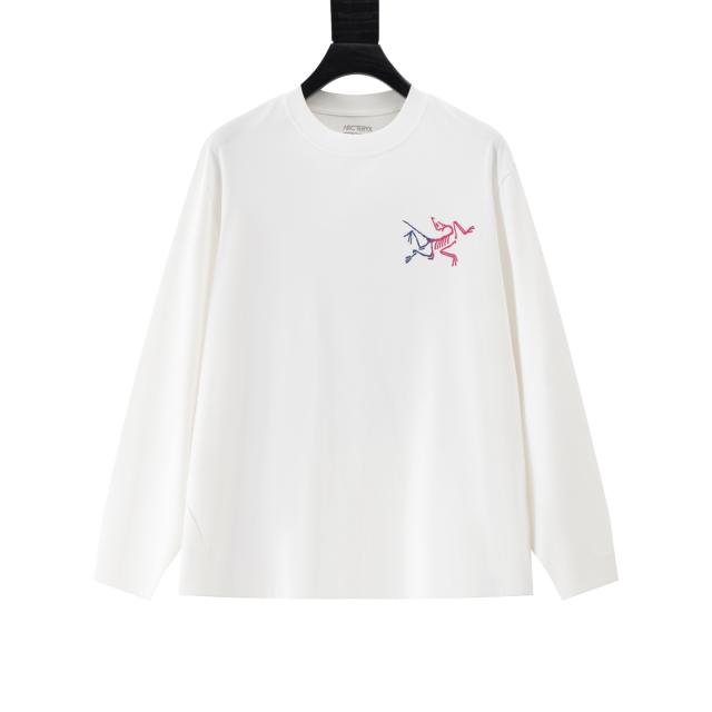 ARC Men Oversized White Long Sleeve T Shirt