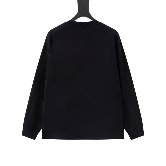 ARC Men Oversized Black Long Sleeve T Shirt