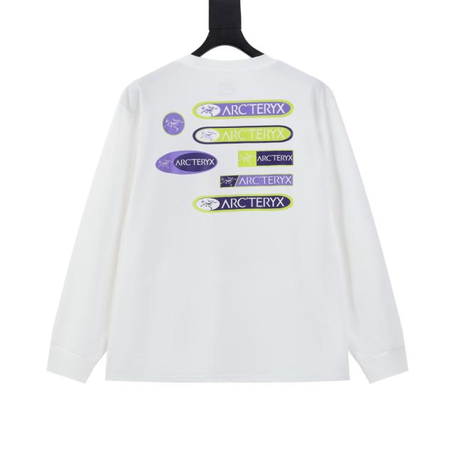 ARC Men Oversized White Long Sleeve T Shirt