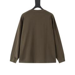 ARC Men Oversized Brown Long Sleeve T Shirt