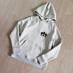 1:1 Top Quality CH Triple Black Cross Heather Gray Streetwear Pullover Hoodie