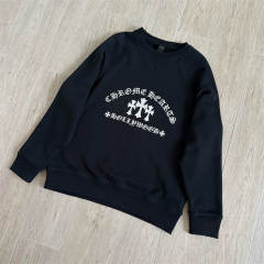 1:1 Top Quality CH Hollywood Triple Cross Black Crew Neck Sweatshirt