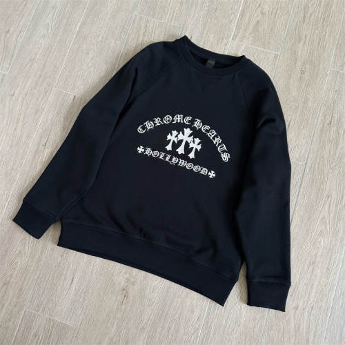 1:1 Top Quality CH Hollywood Triple Cross Black Crew Neck Sweatshirt