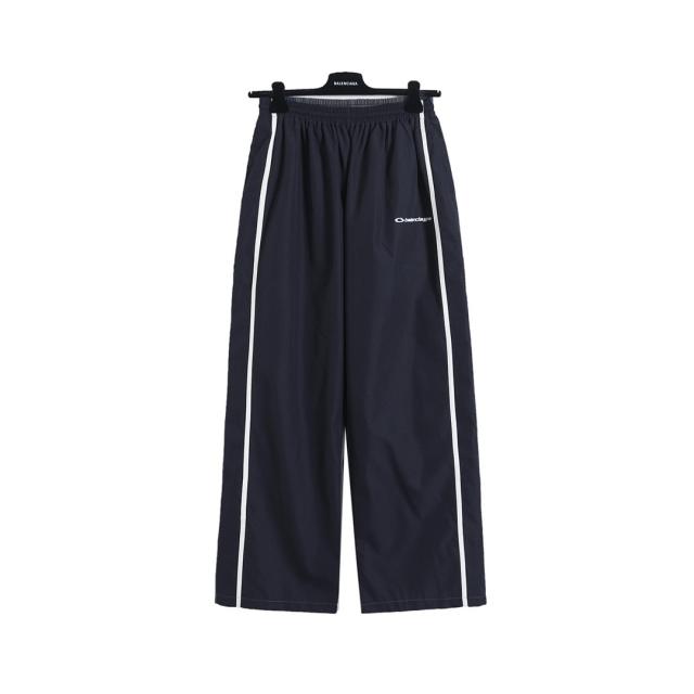 BLCG Stand Collar Striped Zip Windbreaker & Wide Leg Side Stripe Pants Tracksuit Jacket & Pants