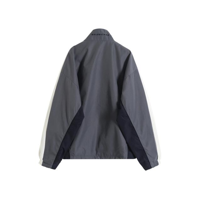 BLCG Stand Collar Striped Zip Windbreaker & Wide Leg Side Stripe Pants Tracksuit Jacket & Pants