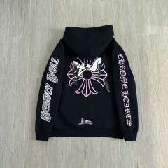 1:1 Top Quality CH Deadly Doll Pink Pin-Up Girl Full Zip Hoodie