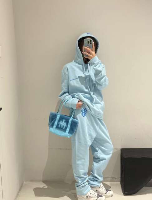 1:1 Top Quality CH Miami Light Blue Hoodie