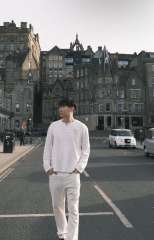 1:1 Top Quality CH Cross Patch Waffle Knit Henley Shirt, White