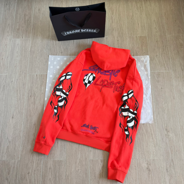 1:1 Top Quality CH Matty Boy Spark Sadistic Lipstick Red Hoodie