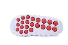 Mind 001 White Closed Toe Beach Slippers