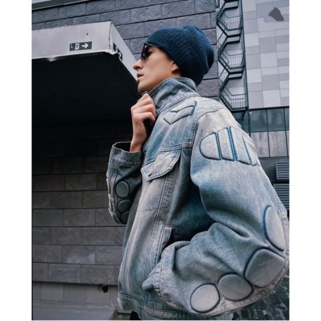 SATOSHI NAKAMOTO Vintage Washed SATOSHI NAKAMOTO Denim Jacket