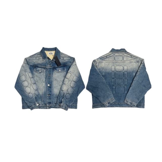SATOSHI NAKAMOTO Vintage Washed SATOSHI NAKAMOTO Denim Jacket