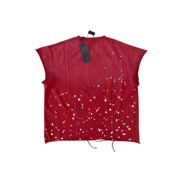 Vintage Washed Red SATOSHI NAKAMOTO Cutoff Tank Top