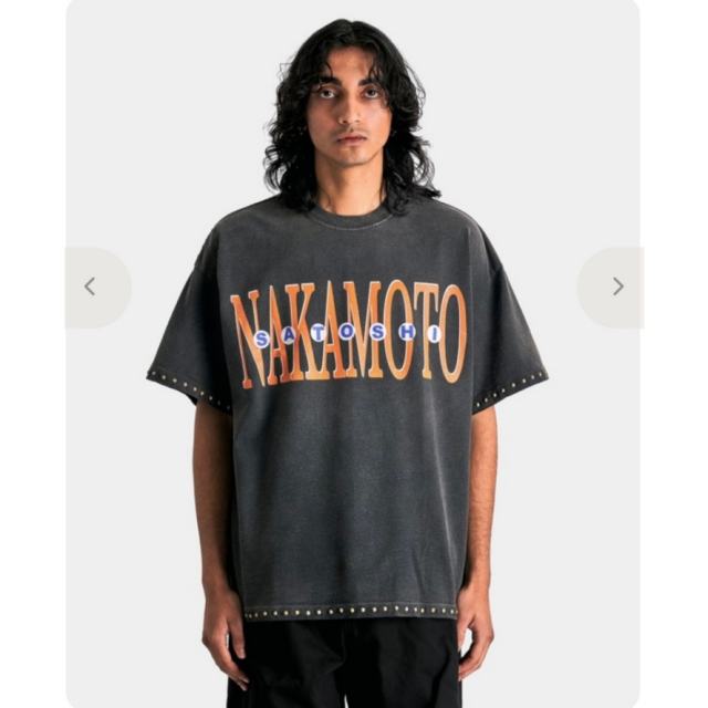 SATOSHI Studded Hem Big Logo Shirt