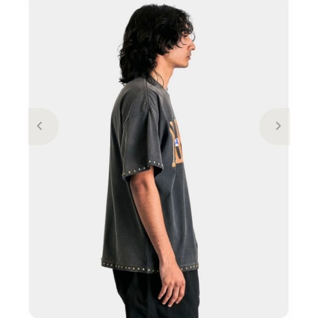 SATOSHI Studded Hem Big Logo Shirt