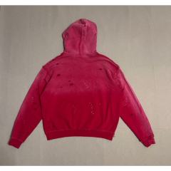 SATOSHI NAKAMOTO Vintage Washed Red SATOSHI NAKAMOTO Zip Hoodie
