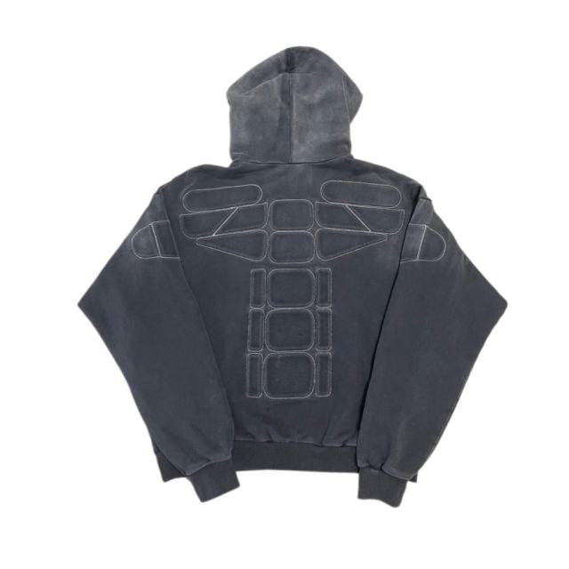 SATOSHI NAKAMOTO Vintage Washed SATOSHI NAKAMOTO Stitch Patch Hoodie
