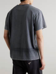1:1 Top Quality Gallery Dept Washed Grey Paint Splatter Pocket Tee Dépt de la Galerie Yellow Logo T-shirt