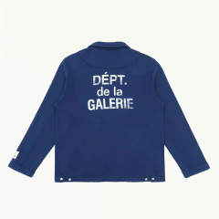 1:1 Top Quality Gallery Dept Dépt de la Galerie Zip Work Jacket Navy Blue Collared Sweat Jacket