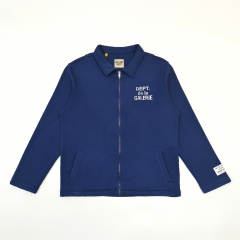 1:1 Top Quality Gallery Dept Dépt de la Galerie Zip Work Jacket Navy Blue Collared Sweat Jacket