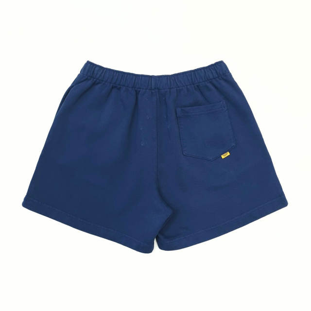 1:1 Top Quality Gallery Dept Navy Sweat Shorts Red Logo Print Elastic Waist Casual Shorts