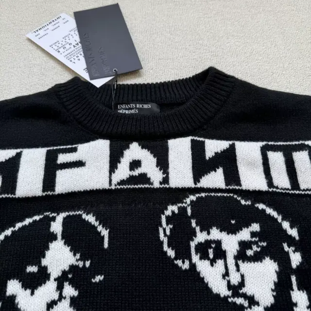 ERD Portrait Jacquard Crewneck Knit Sweater