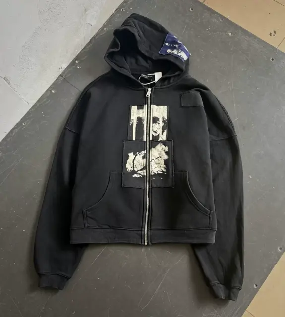 ERD Moscow Limited Applique Washed Zip Hoodie