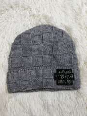 [Special Offer] L Checkered Wool Knit Hat Beanie