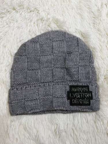 [Special Offer] L Checkered Wool Knit Hat Beanie