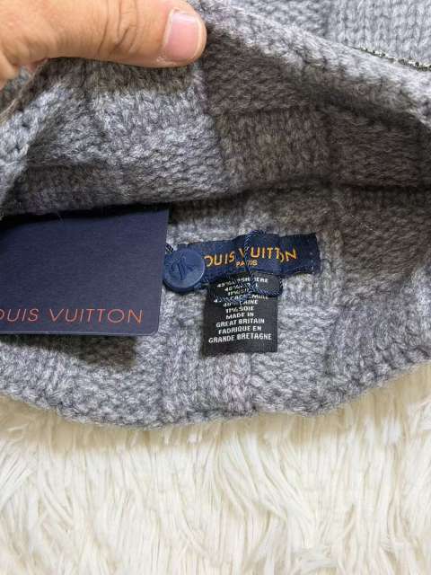 [Special Offer] L Checkered Wool Knit Hat Beanie