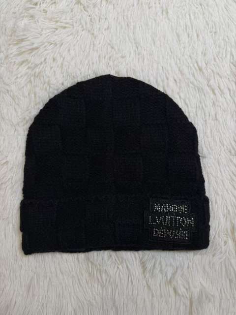 [Special Offer] L Checkered Wool Knit Hat Beanie