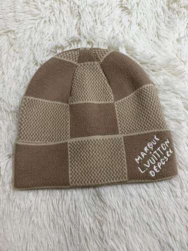 [Special Offer] L Checkered Wool Knit Hat Beanie