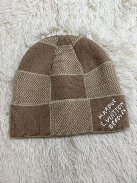 [Special Offer] L Checkered Wool Knit Hat Beanie