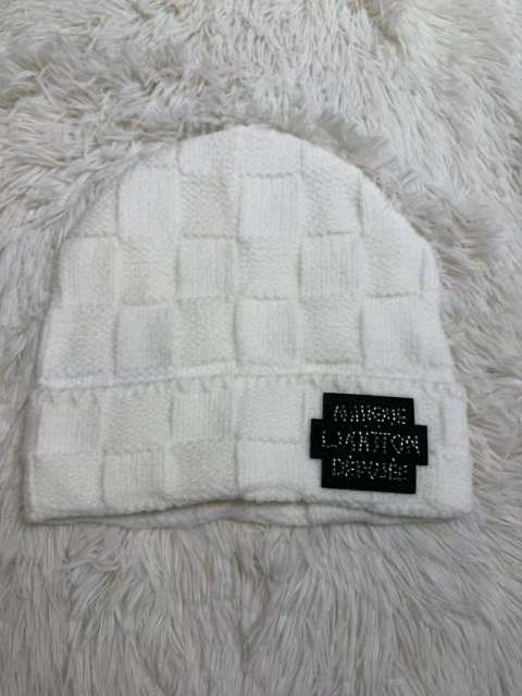 [Special Offer] L Checkered Wool Knit Hat Beanie