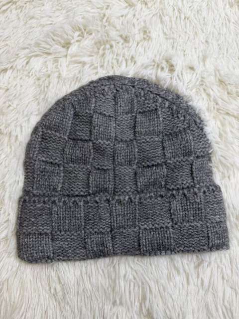 [Special Offer] L Checkered Wool Knit Hat Beanie