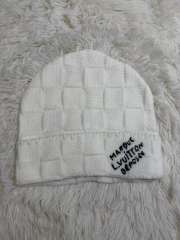 [Special Offer] L Checkered Wool Knit Hat Beanie