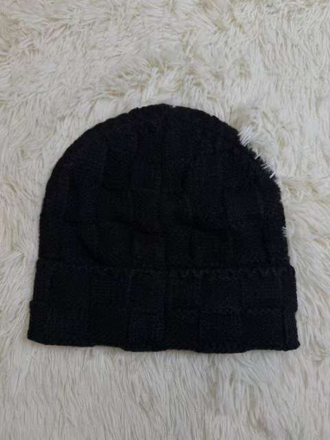 [Special Offer] L Checkered Wool Knit Hat Beanie
