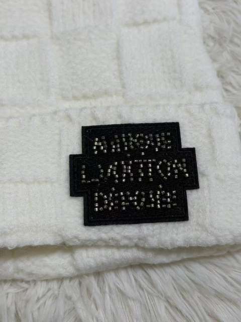 [Special Offer] L Checkered Wool Knit Hat Beanie