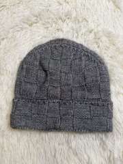 [Special Offer] L Checkered Wool Knit Hat Beanie